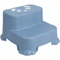 Mojawo Fußhocker Kinder Tritthocker Trittstufe Hocker Kunststoff Blau rutschfest