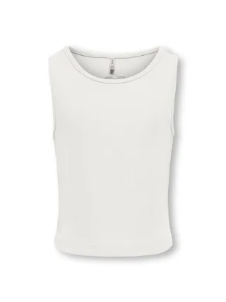 KIDS ONLY - KOGNESSA LIFE S/L CUT OUT TOP BOX JRS Cloud Dancer - Gr. - 164