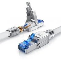Primewire LAN-Kabel, CAT.8, RJ-45 (Ethernet) (1500 cm), Netzwerkkabel CAT 8, Gigabit Ethernet 40 Gbit/s, S/FTP Patchkabel 15m