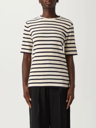Gestreiftes Kurzarm-T-Shirt