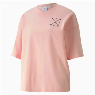 Puma x Selena Gomez Damen Pink Übergröße T-Shirt