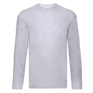 Fruit Of The Loom Herren R Langarm T-Shirt (Heather Grey)