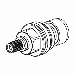KWC Oberteil 3/4" Keramik 180 Grad rechts,538908 538908