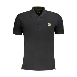 Gianmarco Venturi Schwarzes Baumwoll Herren Polo-Shirt