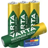 Ready2use wiederaufladbare Batterien, HR03 (1,2 V, 4 St), Ni-MH, [ Micro / AAA / R03 ] 800 mAh, Ready To Use Technologie