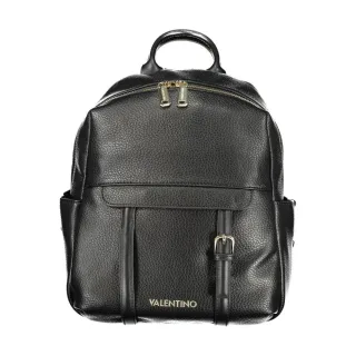 Mario Valentino Schwarzer Polyurethan Damen Rucksack