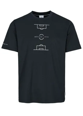 BASEFIELD - Rundhals T-Shirt 1/2 Arm night blue - Gr. - XL