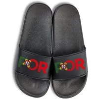 Youth Designz Portugal EM 2024 Unisex Badelatschen Flip Flops Badeschuh mit modischem Fußball Logo für Herren & Damen