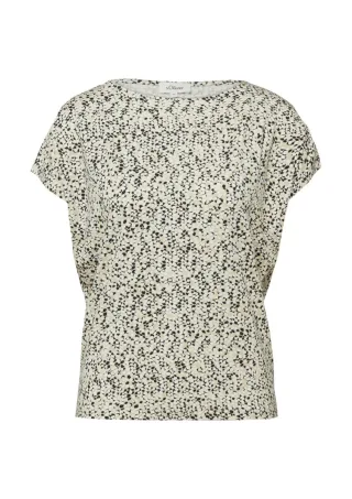 s.Oliver Red Label - T-Shirt aus Viskosemix beige - Gr. - 46