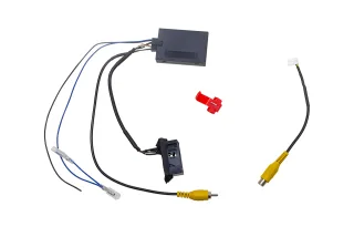 Original Kufatec Kabelsatz Kabelbaum Adapter Set Rückfahrkamera Low für VW T5 mit Alpine Navigation
