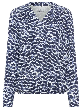 Olsen - T-Shirt Long Sleeves ink blue - Gr. - 38