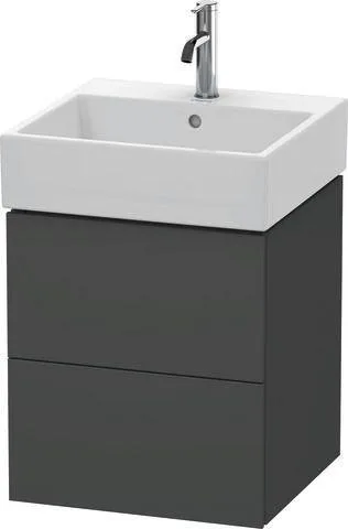 Duravit L-Cube Waschtischunterbau wandhängend Graphit Matt 484x459x544 mm - LC627404949 LC627404949