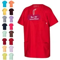 Clinotest Funktionsbluse Kasack Damen & Herren - 95 Grad waschbare, kochfest ohne einzulaufen (1-tlg) Schlupfkasack aus Baumwolle & Polyester - Berufsbekleidung für Pflege