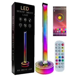 Elfeland RGB Ambient Lights Desktop Gaming LED Light APP & Remote Control Timer Function Mood Lighting for Gaming Room D