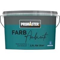 Primaster Wandfarbe Primaster Farbambiente Wandfarbe matt petrol 2,5 L