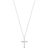 Hey Happiness Kreuzkette mit Anhänger Kreuz, wasserfest, Elegante Damen Halskette in 2 Längen, vergoldet