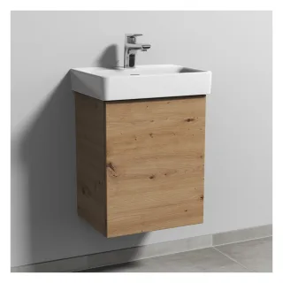 Sanipa 3way Waschtischunterbau zu Laufen Pro S Waschtisch mit 1 Tür, Eiche Natural-Touch SM78485