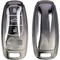 kwmobile Schlüsseltasche Autoschlüssel Hülle für Audi A6 A7 A8 Q7 Q8 (1-tlg), Schlüsselhülle Silikon Case Schlüssel Cover