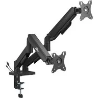 ARLI Monitor-Halterung Gasdruckfeder Monitorhalterung Dual 17 – 32 Zoll mit USB-A & USB-C, (1-tlg., Höhenverstellbarer Monitorarm schwenkbar neigbar rotierbar)