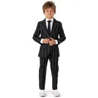 SuitMeister Partyanzug SuitMeister Boys Glow in the Dark Streifen Anzug, Für verkehrssichere Gentlemen: eleganter Anzug mit im Dunkeln leuchte