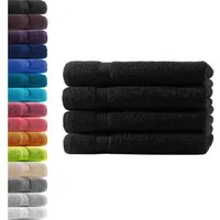 Hometex Premium Textiles Handtuch in Premium Qualität 500 g/m², Feinster Frottier-Stoff 100% Baumwolle, 4x Handtuch, weich, saugfähig, extra schwer & flauschig