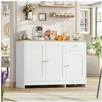 Merax Sideboard Kommode mit 3 Türen & Schublade (1 St., Buffetschrank, Anrichte Stauraum Möbel), für Wohnzimmer & Esszimmer