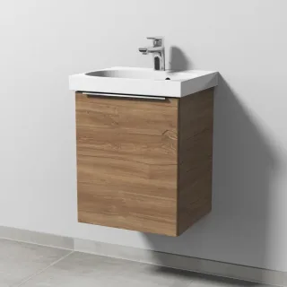 Sanipa 3way Waschtischunterbau zu Geberit Acanto Waschtisch mit 1 Tür, Eiche-Kansas UM41359