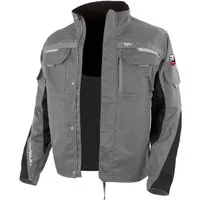 Qualitex Workwear Arbeitsjacke Leichte Workwear Bundjacke - Atmungsaktiv & Robust - Ungefüttert (1-St) Lyocell, Cordura, Stretch - Top modern für Handwerker & Mechatroniker