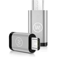 Wicked Chili 2x MicroUSB zu USB C OTG Adapter für Handy & Tablet USB-Adapter MicroUSB zu USB-C, Für OTG-fähige Smartphones / Tablets mit microUSB Anschluss