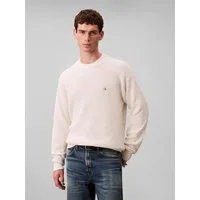Calvin Klein Jeans Rundhalspullover LS EZ COTTON WAFFLE CRWNK SWTR 9 Rundhalsausschnitt, regular fit