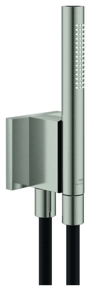 GROHE Handbrause-Set Rainshower Aqua Stick, 105006 2 Stahlarten 9,5 l/min supersteel, 105006DC00 105006DC00