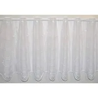 Stickereien Plauen Scheibengardine Punta (1 St), Stangendurchzug, transparent, Voile