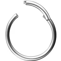 Taffstyle Nasenpiercing Clicker Ohr Universal Piercing Titan G23 oder Chirurgenstahl (Vielseitiger Segmentring aus Titan oder Chirurgenstahl in vielen Farben und Größen), Scharnier Klicker für Septum Ohr Nase Lippe