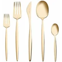 Karaca Besteck-Set Karaca Lızbon Gold 6-Personen 30-teiliges Besteckset