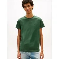 Tommy Jeans T-Shirt TJM ESSENTIAL SOLID mit Rundhalsausschnitt und dezenter Logo-Flag