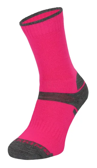 Kinder Merinowolle Wandern Socken | Comodo | Anti Blister Socken - Rosa