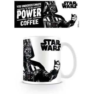 Star Wars - Kaffeebecher "The Power Of Coffee" (Weiß/Schwarz)