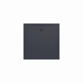 LAUFEN Duschwanne Pro aus Marbond 1000x1000x33 Ablauf seitlich Anthrazit, H2119520780001 H2119520780001