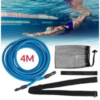 Wonsoso Schwimmgürtel Pool Schwimmwiderstand Gürtel: Einstellbares Zugseil (Schwimmgurt-Set, 1x 4m Schwimmgurt), Wasserfestes, strapazierfähiges Material