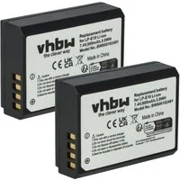 vhbw Akku passend für Canon EOS 1100D, 1D X, 2000D, 1200D, 3000D, 4000D, Kamera-Akku Akku Li-Ion 800 mAh (7,2 V, 2 St), Leistungsfähige Austausch-Akkus für Digitalkamera, Spiegelreflexkamera