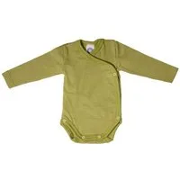 Cosilana Langarmwickelbody (1-tlg) Langarm Baby-Wickelbody aus Bio Schurwolle / Seide