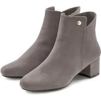 LASCANA Sommerstiefelette Stiefelette mit bequemen Blockabsatz, Ankle Boots, Stiefel VEGAN