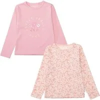 STACCATO Langarmshirt (2-tlg) 2er Pack bedruckt, florales Muster, für Girls