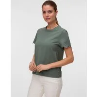Vero Moda Kurzarmshirt VMLOUISE SS TOP JRS Baumwolle, regular fit