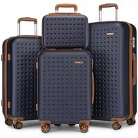 KONO Koffer Hartschalenkoffer Reisekoffer Trolleys 100% ABS Handgepäck Koffer