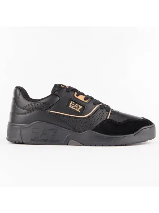 EA7 Herren-Sneaker mit Logo-Patch