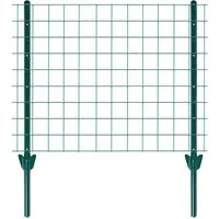 ESTEXO Gartenzaun Zaunset Volierendraht 1 x 10 m Drahtzaun 25 mm Zaun Komplett-Set Grü
