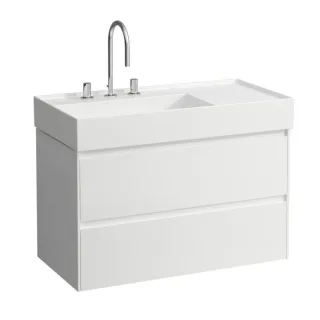 Laufen Waschtisch-Unterbau H4039521122601 88,2x51,5x44,8cm, 2 Schubladen, weiß matt