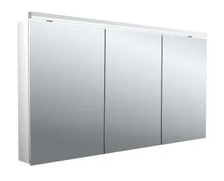 emco Lichtspiegelschrank flat II Classicleuchte, Aufputz, mit Waschtischbeleuchtung, 3 Türen, 1400 m 979706506