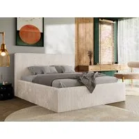 MKS MÖBEL Polsterbett TILIANO CLASSIC (Packung, Set, moderne Bett mit Stauraum, Doppelbett mit Gepolstertes Kopfteil), Cord Bett, mit/ ohne Matratzen, Lattenrost